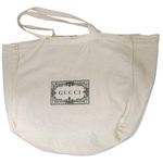 Gucci  Cream Reusable Cotton Tote Bag 19" X 14" Photo 0