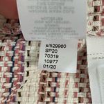 Loft NWT‎  Pink Cream Gold Metallic Striped Tweed Sleeveless Dress Size 2 Photo 6