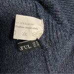 Zaful Back Lace-up Cropped Sweater Women M Long Sleeve V-Neck Blue Adjustable Photo 8