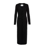 Anushka NANUSHKA Dana Black Cotton Tweed Knit Midi Dress Sweetheart Neck Size S Photo 5