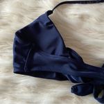 SheIn Navy Blue Twist front Halter Bikini Tops Sz S Photo 38