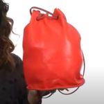 Obey Rare NWT x Los Angeles Leather Craft Rosyln Bucket Bag in Poppy Red Photo 0