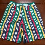 British Khaki  Multicolor Striped Shorts Photo 6