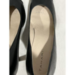 Tahari Womans  Laura Black Leather Platform Pumps Slip On 8.5 M Photo 5