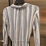 Michael Stars 💕💕 Vita Midi Long Sleeve Shirt Dress ~ Blue White Pink Striped XS Photo 6