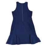 Banana Republic  Sleeveless Ponte Dress Flounce 306266 Navy Blue Women's Size 12‎ Photo 1