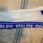 Alo Yoga  Blue and White Women's Leggings Photo 4