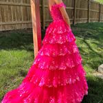 Sherri Hill Bright Pink Prom Dress Photo 0