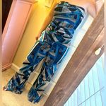 Elana Kattan MALI Strapless Print Jumpsuit with Ruched Bodice Blue Size XS Photo 0