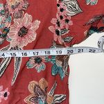 Maurice's Rust Orange Multicolor Floral Print Flutter Sleeve Kimono Photo 6