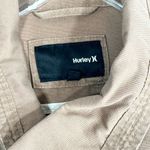 Hurley Medium Jean Jacket Brown Denim Side Zip Cotton Pockets Embroidered 931 Photo 10