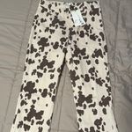 ZARA Cowprint Jeans Photo 0