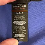 Spyder Performance Zip Up Jacket Stylish Activewear Blue Jacket Size Large Photo 4
