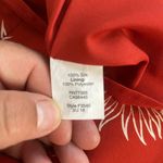 Madewell silk Chic burnt orange Dress with Floral Design Photo 3