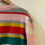 Rebecca Taylor  Luxe Angora Blend Striped Sweater Size XS Photo 6