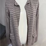 Dolan Left Coast Collection Striped Open Front Cardigan – Size M Brown Size M Photo 1