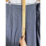 Poetry  Joggers 16 Gray Linen Blend Pockets Elastic Waist Lagenlook Photo 7