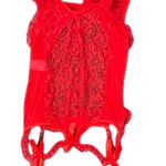 Women's Cutout Lingerie Bodysuit in Red, Size S​ Red Photo 0