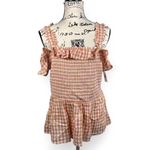 Old Navy  Ruffled Smocked Bodice Plaid Sleeveless Top Shirt for Women Large Photo 1
