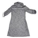 Max Studio NEW Heathered Gray French Terry Cowl Neck Sweatshirt Dress size XS Photo 4