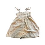 Aerie ‎ Sundress Button Front Sleeveless Tie Strap Mini Dress Summer Casual Small Photo 2