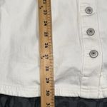 American Eagle AE size XS white button up denim mini length dress overall pockets adjustable Photo 5