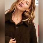 Lucky Brand  Oversized Shirt Jacket size Large in dark olive green style #131506 Photo 2