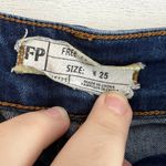 Free People  Dark Wash Patch Pocket Skinny Jeans Size 25 Photo 2