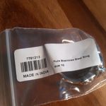 Matrix Silver Shungite and White Zircon Stainless Steel Ring (Size 10) Photo 12