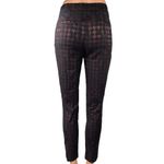 Reiss Laura Black Red Metallic Houndstooth Checkered Skinny Trousers Pants Sz 0 Photo 2