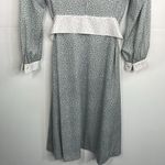 Vintage The Wilroy Traveller Polka Dot A line Dress with Belt size Small Gray Photo 7