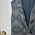 Free People Western Geometric Longline Denim Vest in Black XS Photo 7