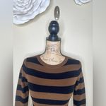 ZARA NTM: Black & Brown Striped Cropped Sweater Looks New Size Medium Photo 3