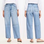 Loft High Rise Barrel Jeans Light Vintage Indigo Size 27/ 4 Photo 1