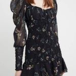 For Love & Lemons Dixon Mini Dress Black Floral Photo 1