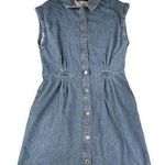 Mavi Shirt Dress Mercy Mid Summer Denim Pockets Womens XL NWT Blue Photo 0