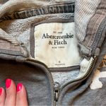 Abercrombie & Fitch gray zip up hoodie size medium Photo 2