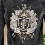 Juicy Couture  Black‎ Velour Bling Zip Hoodie From 2012 Made In U.S. SIZE MEDIUM Photo 1
