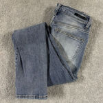 Risen Jeans Straight Leg Distressed High Rise Light Wash‎ Blue Size 26 Photo 0