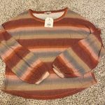 Wonderly Striped Waffle Knit Tee Photo 0