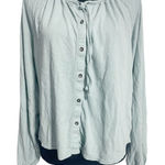 Pact  Size Small  Top Blouse Long Sleeve Button Down Photo 0