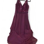Morilee by Madeline Gardner Burgundy Lace Gown Size 12 Long Formal Dress Red Photo 0