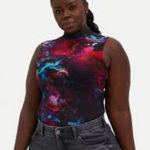 Torrid  cloud sleeveless mesh mock neck tank top women’s size 3X new with tags‎ Photo 0