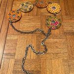 Leather flower chain belt Photo 0