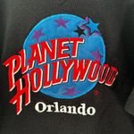 Planet Hollywood Orlando Black Crew Neck Embroidered Logo Vintage Sweatshirt Photo 6