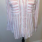 Buckle  Mine white Striped Woven button down Shirt Photo 4