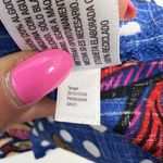 Tabitha Brown Target Size 0 Dress Maxi Mixed Floral Polka Dot Print Puff Sleeve Blue Photo 11