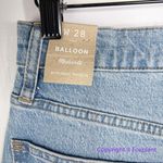 Madewell NEW  Balloon Jeans in‎ Hewes Wash, 28 Photo 11