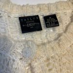 Vintage Chunky Knit Wool Cardigan Cream White Size Medium Fairy Cottagecore Boho Photo 2