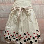 Heart soul Juniors White Polka Dot Assymetrical A Line Skirt Size 3 Photo 0
